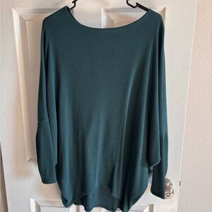 Teal Long Sleeve Women's Top